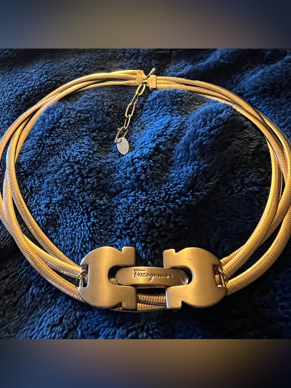 Custom Salvatore Ferragamo + Vintage Dyadema Italy Bronze Necklace | 17-19”